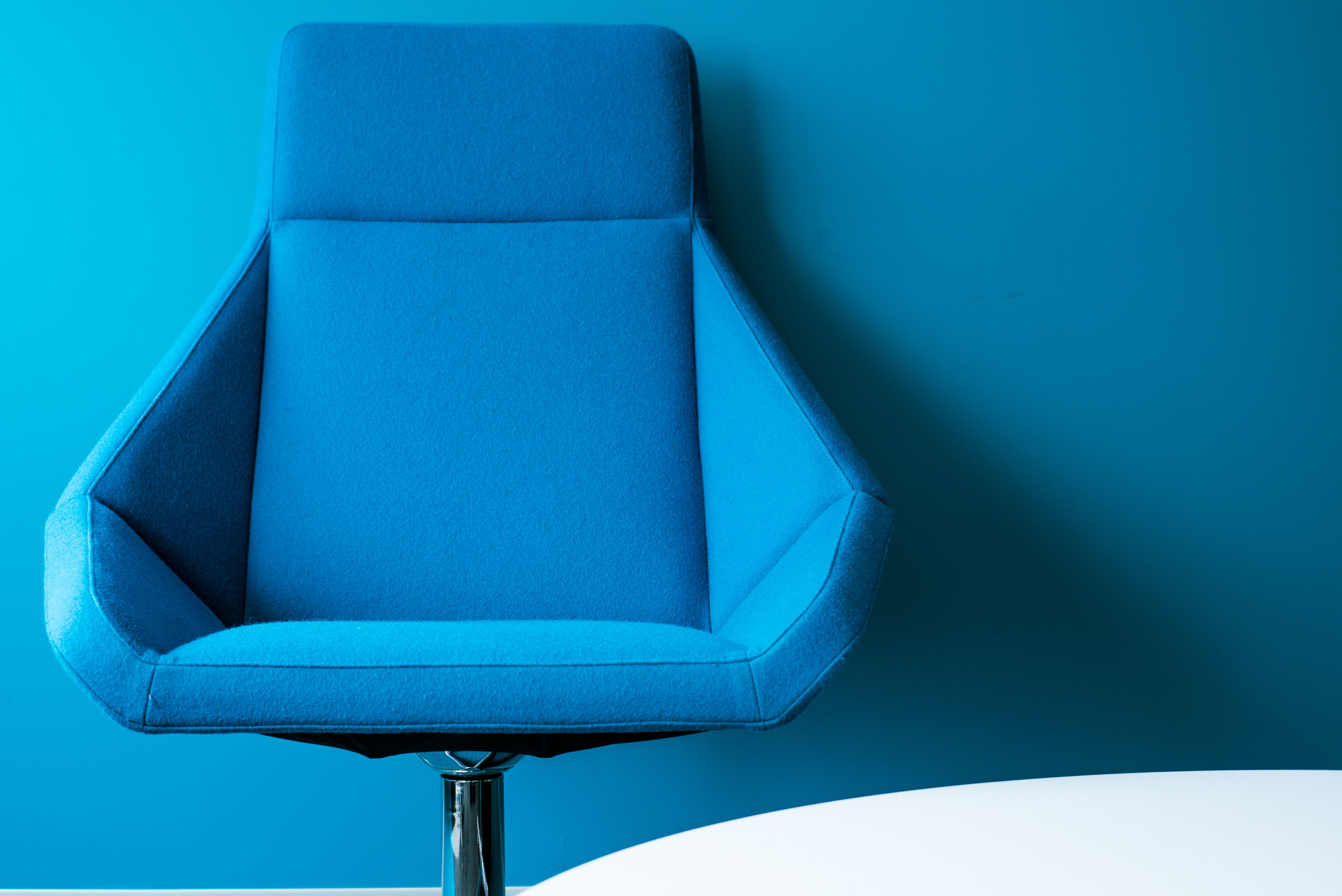 Blue Rotating Chair