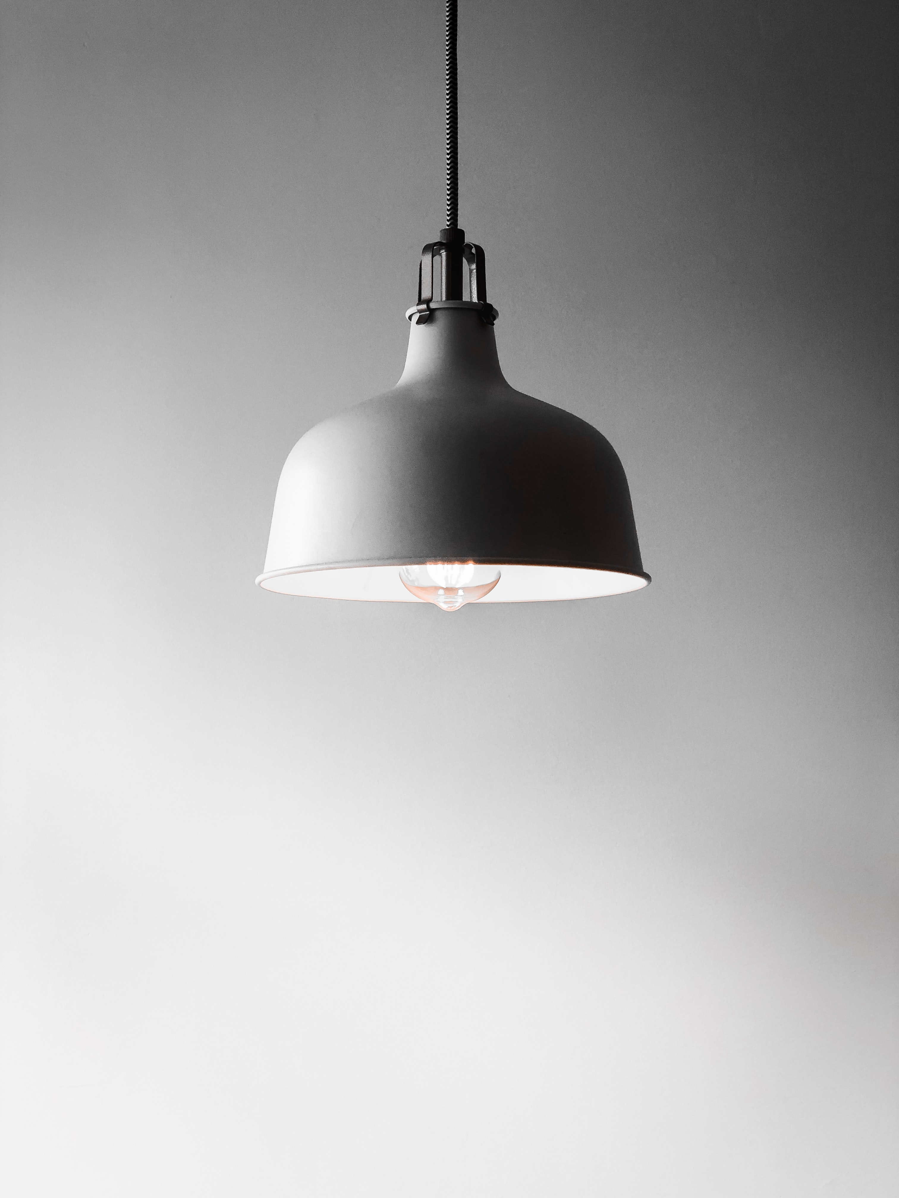 Grey Table Lamp